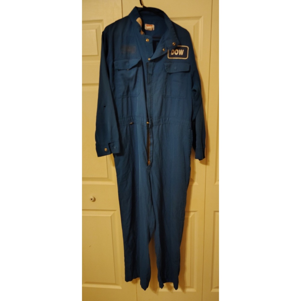 Bulwark Extreme FR Coveralls Mens 48 Navy Blue DOW Patch Flame Resistant Overall